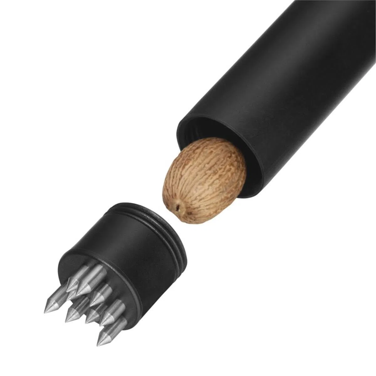 WMF Top Tools - Molinillo de Nuez Moscada 16,5 cm, Molinillo con Compartimento de Almacenamiento, Acero Inoxidable Cromargan