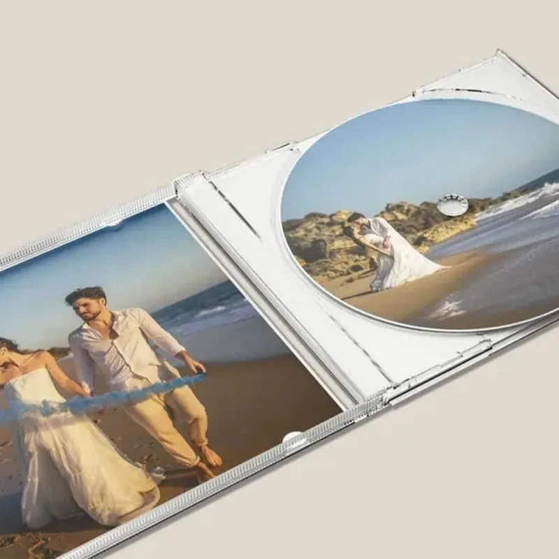 CD Personalizado y Estuche de 16 Canciones | Regalo de San Valentín, Aniversario o Boda | PrintYourDisc | Álbum de CD Personalizado
