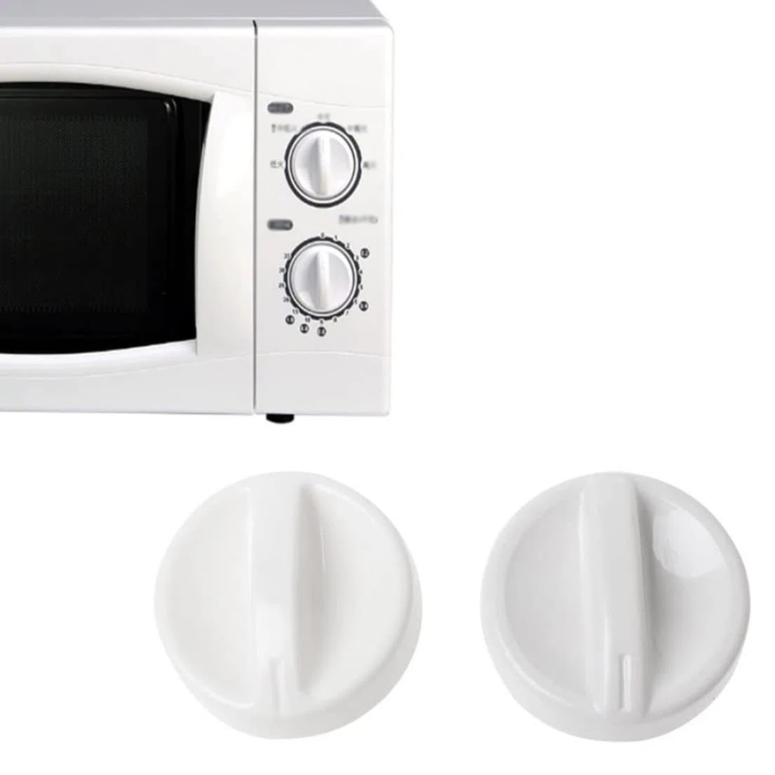 2 Piezas de Mando de Control de Control de Control de Control de Perilla del Horno de microondas de microondas de 2 Piezas, Perilla del potenciómetro de Olla de calo, codificador
