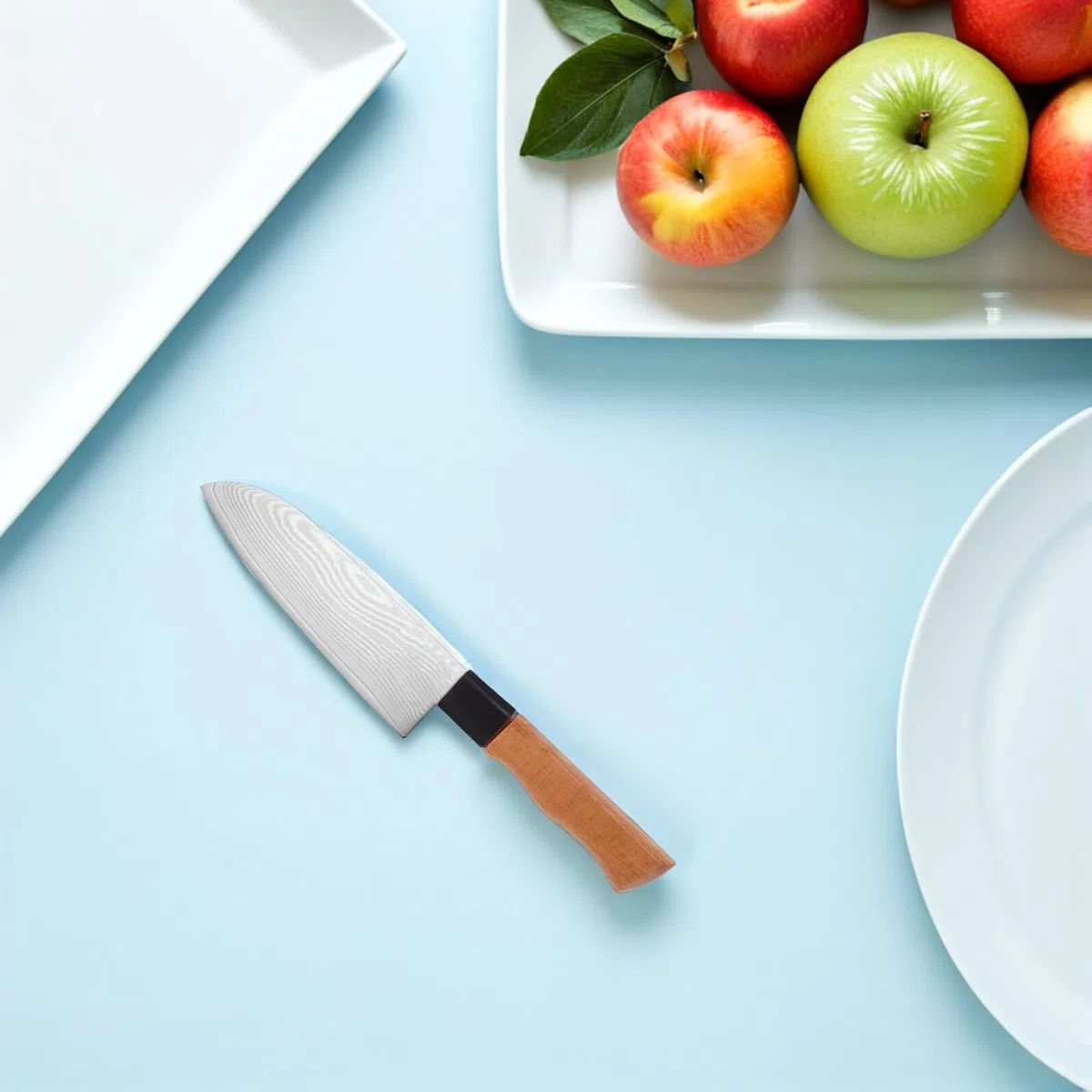 LABRIMP 2 Piezas Mango de Madera para Cuchillo de Cocina Recambios Ergonómicos Antideslizantes para Mangos de Cuchillo de Cocina Empuñaduras de Recambio Preciso Compatible con Múltiples
