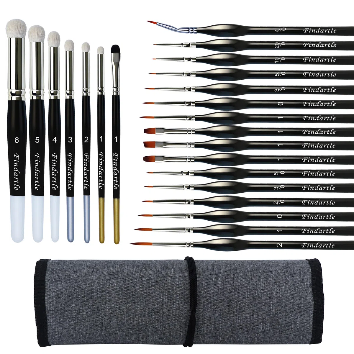 Pinceles Miniatura Dry Brush, 16 Pinceles para Detalles Finos y 7 Pinceles Secos, Pinceles modelismo drybrush para miniaturas, Warhammer,Citadel, figuritas, maquetas, Pintura por números