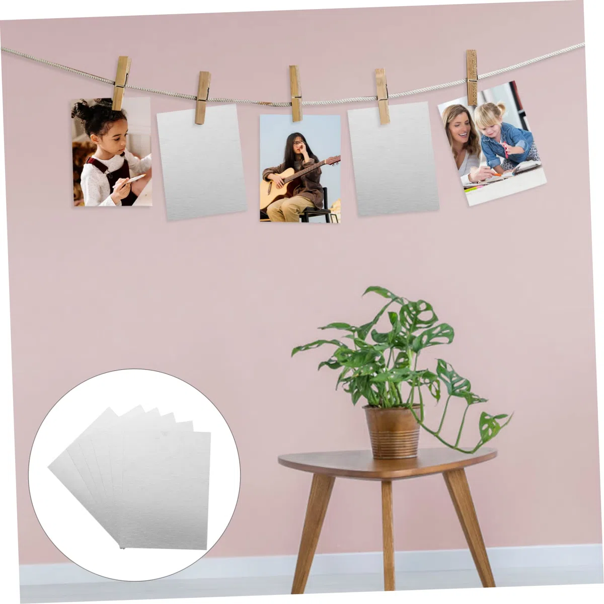LIFKOME 6 Piezas de Placas Metálicas para Sublimación Marco de Fotos de Aluminio 20X30 Cm para Manualidades y Letreros de Usar Oficina y Fiestas
