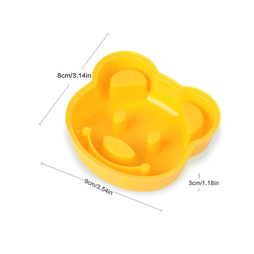 Lindo oso sándwich tostadas para hacer pan, molde para tartas, herramienta de corte para pan, tostadas, no tóxico y sin sabor, fácil de limpiar