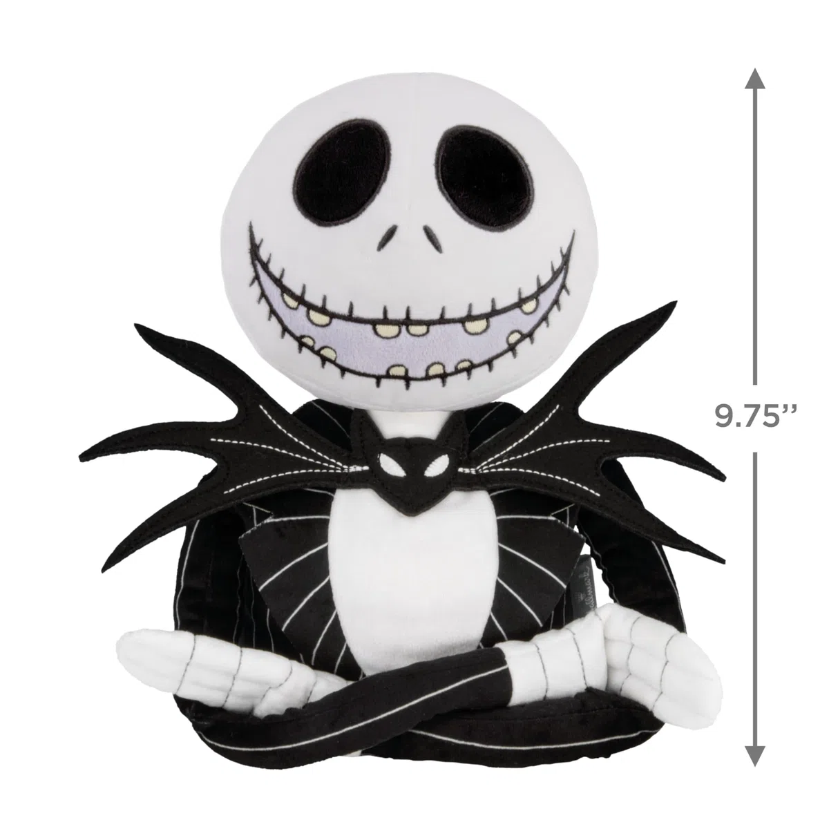 Hallmark The Nightmare Before Christmas Punta de Árbol, Jack Skellington, Adorno de Navidad, Decoración de Árbol, Negro, Blanco