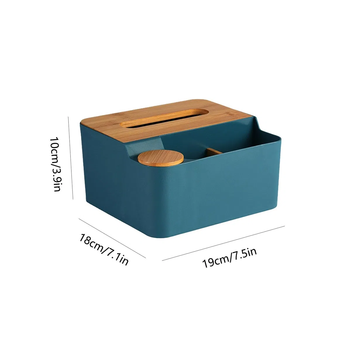 Caja de pañuelos multifuncional con compartimentos, soporte multiusos para pañuelos, caja de pañuelos con dispensador integrado, organizador de caja de pañuelos decorativo, caja de pañuelos con