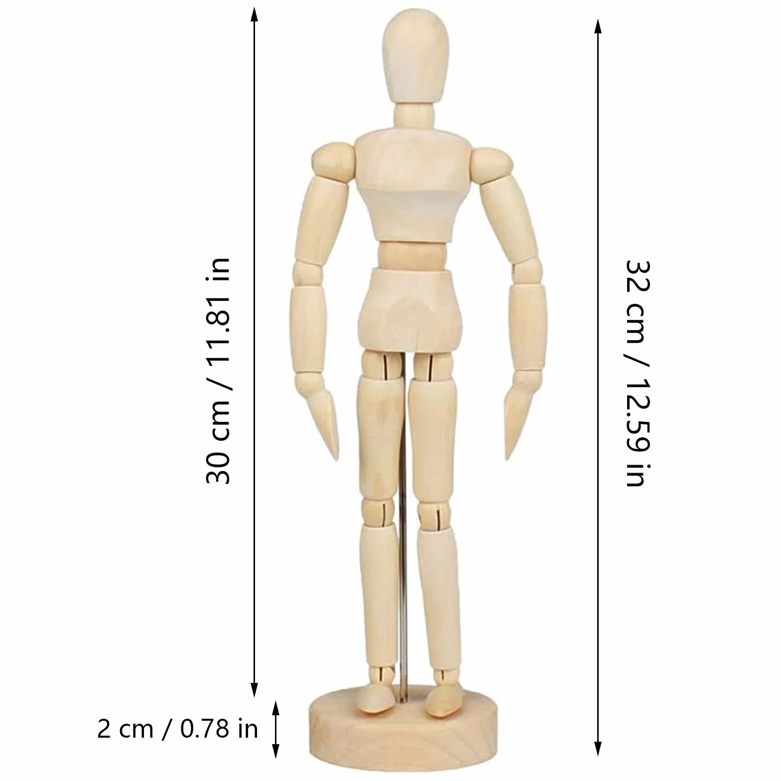 Modelo Articulado Maniquí De Madera Modelo Extremidades Móviles Dibujo Maniquí Humano De Madera Maniquí De Madera Con Base Para Como Modelo Dibujar Decoración De Escritorio Habitación 30 cm