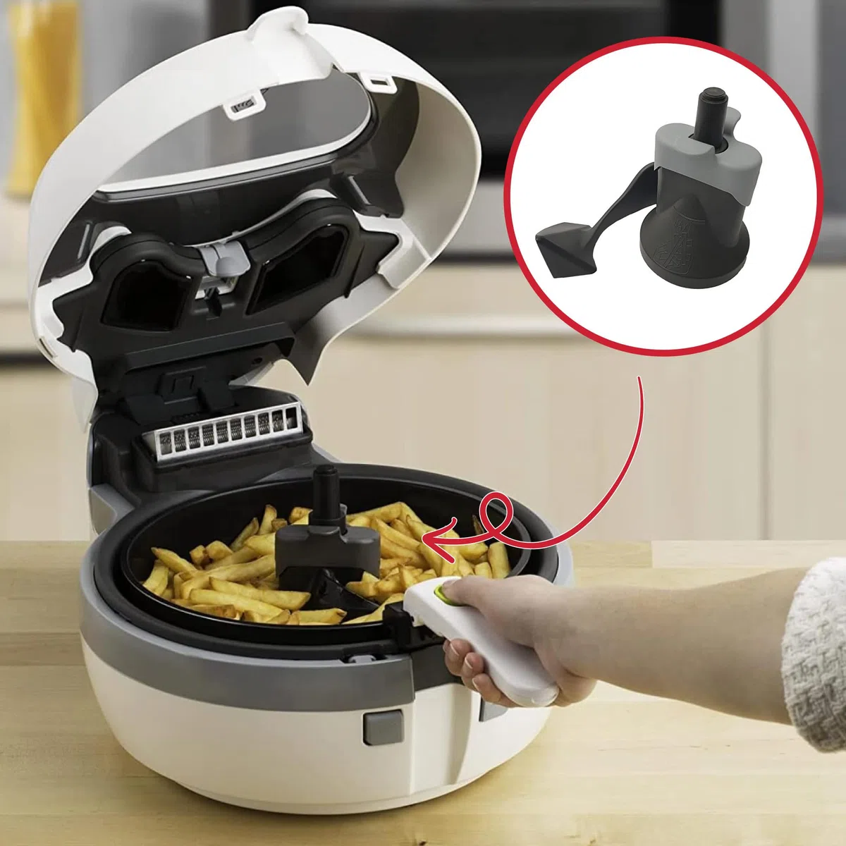 SOS ACCESSOIRE SOS - Accesorio para aspas y juntas ACTIFRY para freidora XA900302, SS-990596 SEB, TEFAL