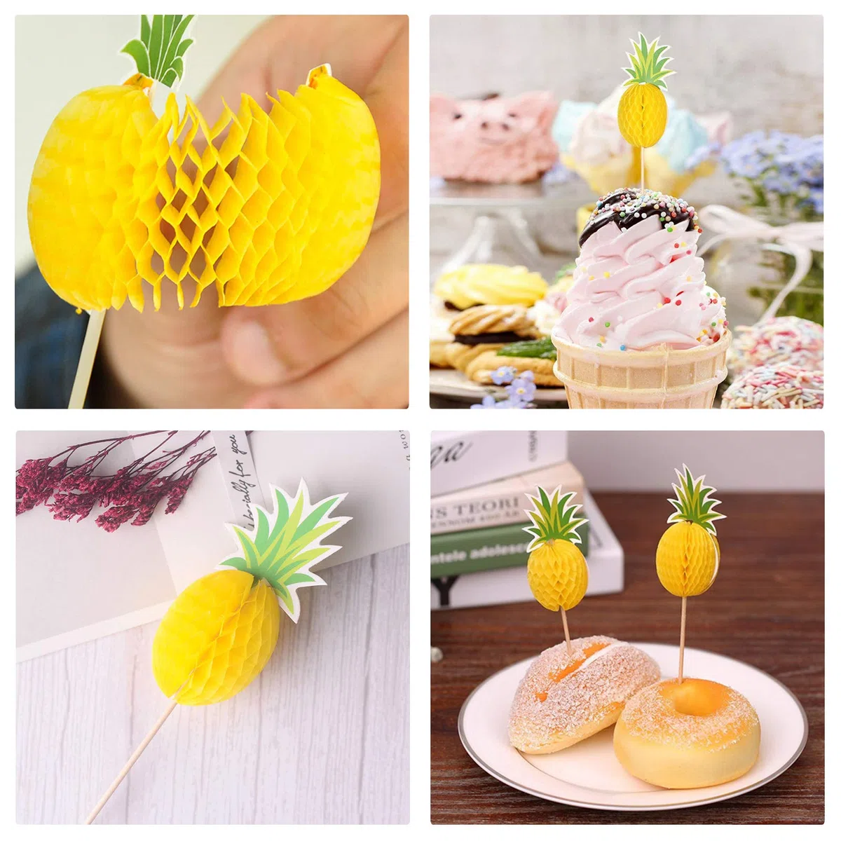 100 Cake Topper Flamenco Una Vez Cake Topper Brochetas de Bambú para Cócteles Pinchos de Madera para Decoración de Fiestas para Tartas Decoración Cupcakes Cócteles Fruta Decoración Banquete de Boda