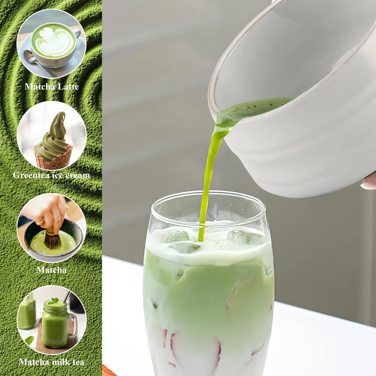 Juego de té macha de 7 piezas, con cuchara de matcha, soporte para batidor, batidor de bambú Matcha, pala, colador, accesorios de matcha, ceremonia de té tradicional japonesa, el mejor regalo para los