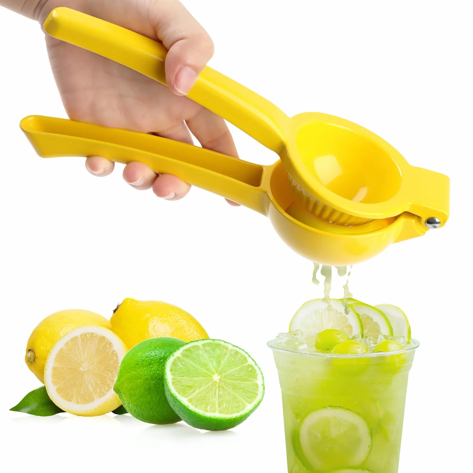 Exprimidor Limón Manual Acero Inoxidable 7cm Diámetro para Cítricos Naranjas Zumo Cocina Restaurante