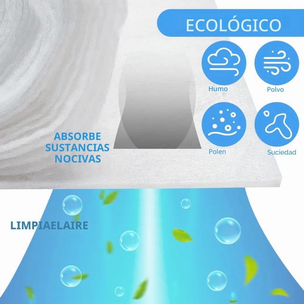 BENECREAT Material filtrante con ventilación blanca, kit de filtros de ventilación de aire en rollo de filtro de aire electrostático para el hogar, HVAC, aire acondicionado y calefacción, casas