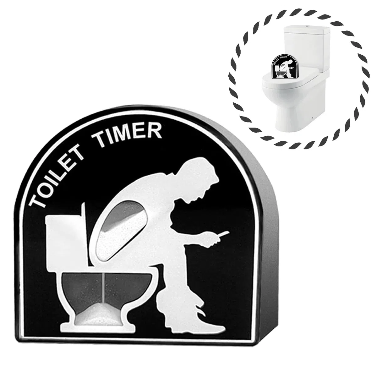 Reloj de Arena para Inodoro de 5 Minutos - Temporizador Creativo | Regalos Divertidos para Hombres, Marido, Papá, Día del Padre