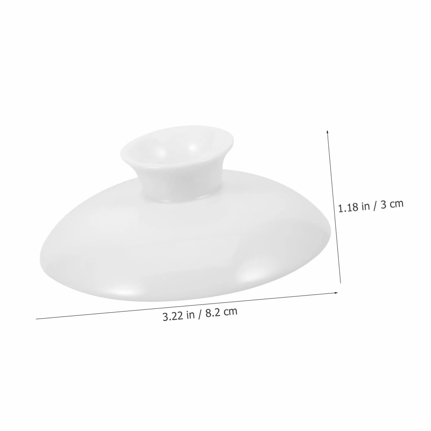 LABRIMP Tapa de taza de té de cerámica tapa jarra agua tapa de repuesto de tetera de cerámica tapa de repuesto para tetera tapa de repuesto para taza de té universal pequeña cubierta