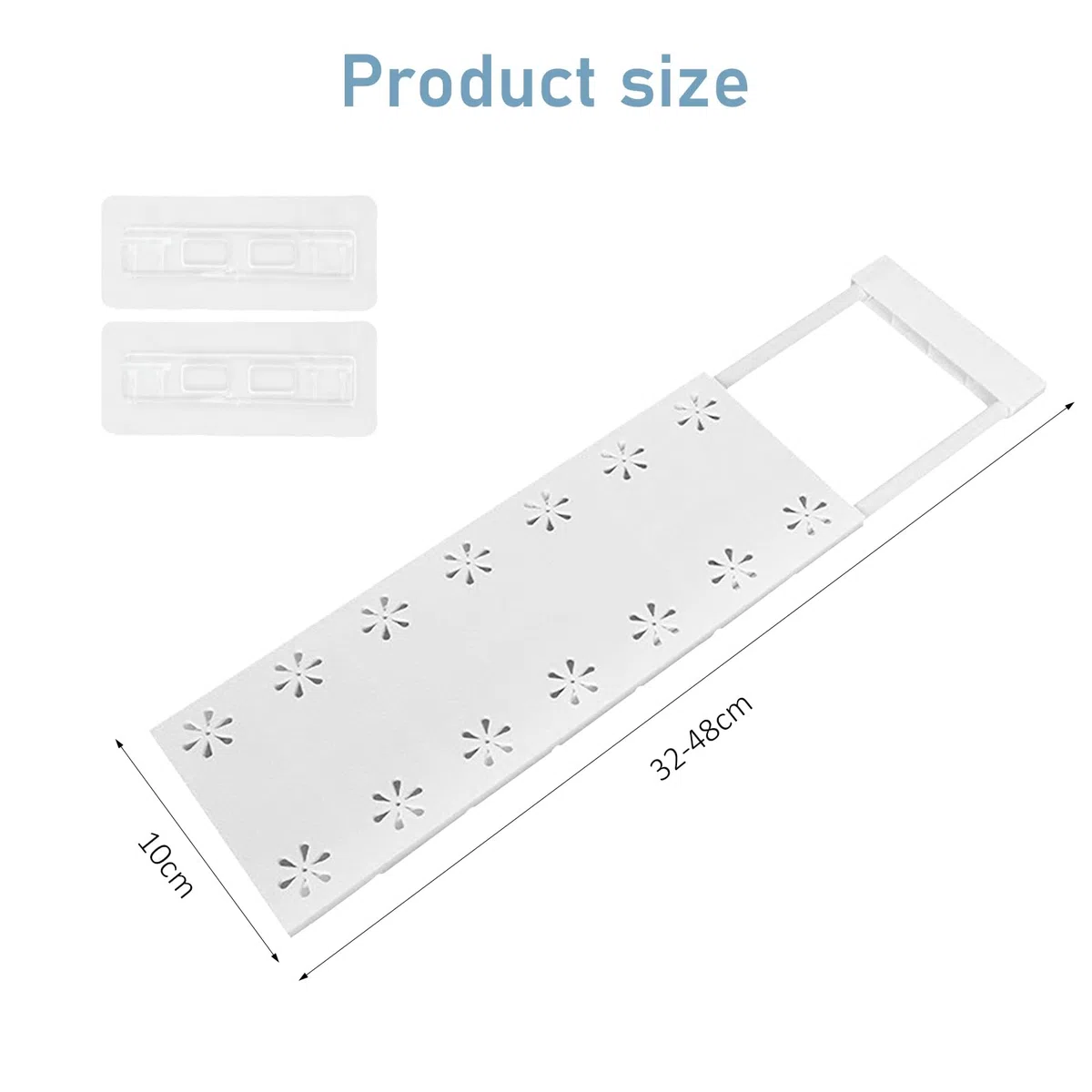 Estantes ajustables para armario, estantes expandibles, estante de armario, separador de estantes telescópicos sin clavos para armario, armario, cocina, baño