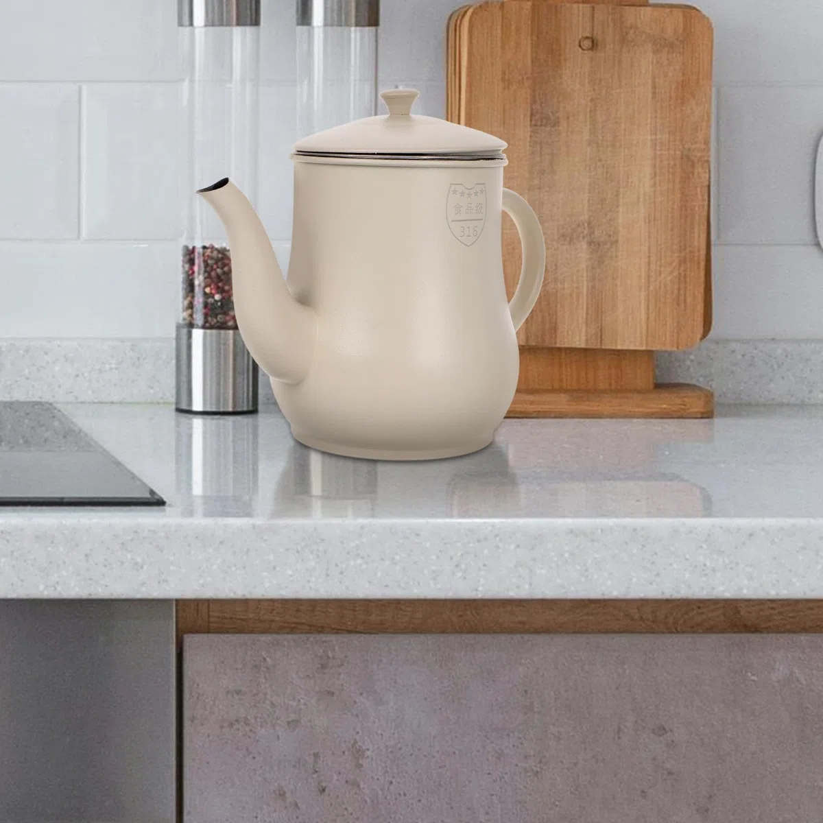 Aceitera y Drenaje sin Goteo con Filtro Integrado de Acero Inoxidable Metal Varios estilos y Capacidad de 500ml con Diseño Antideslizante para Cocina y Uso Doméstico