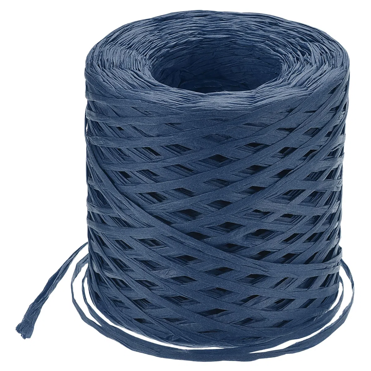 QUARKZMAN Cinta de Artesanía de Papel Raffia 1/4 Pulgada 218 Yardas Cordel de Papel Raffia para Envolver Navidad Regalos Manualidades DIY Azul Marino