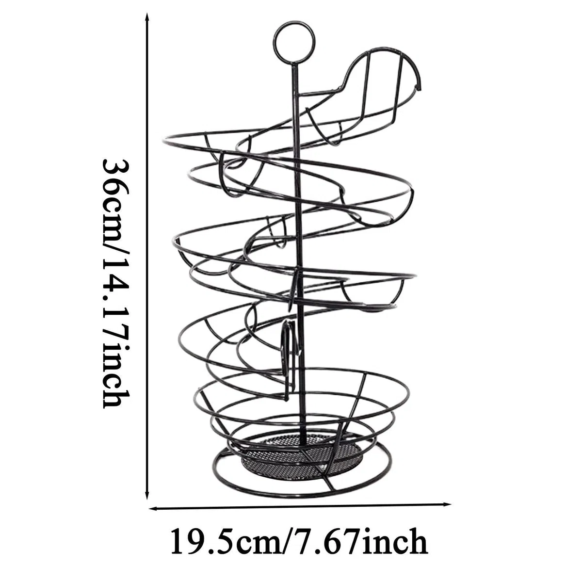 Farmhouse Egg Skelter - Estación De Cesta De Alambre Giratoria, Estante Vertical Moderno Para Condimentos De Frutas, Carrito De Estilo Industrial | Para El Hogar, Dormitorio, Apartamento Con Herramien