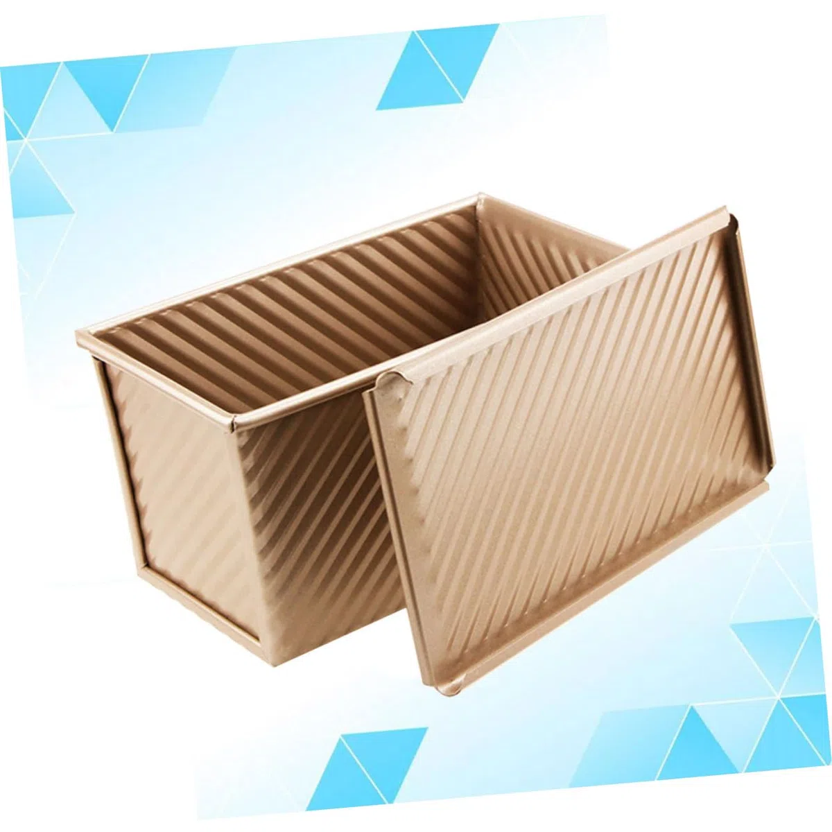 LIFKOME 1 Pc Caja para hornear tostadas molde para pan antiadherente lata de pan de plátano sarten parrilla onda utensilios para hornear caja de tostadas bandeja de pan