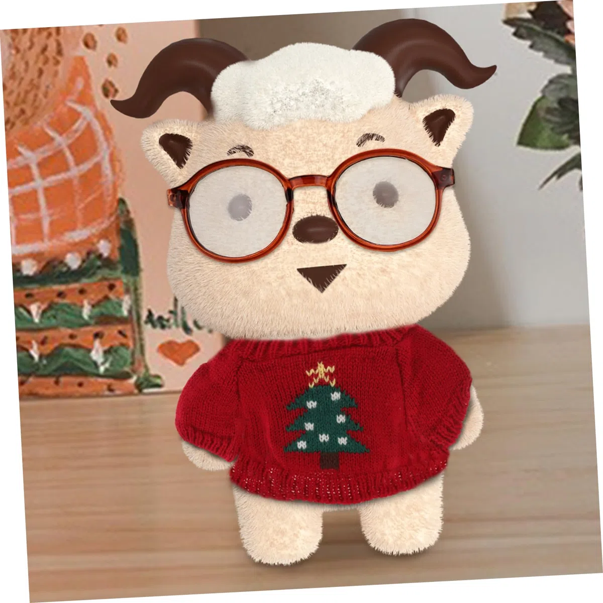 VICASKY 6 Piezas Gafas de muñeca anteojos en Miniatura anteojos de muñeca en Miniatura Gafas para muñecas Gafas de Juguete Accesorios para Vestir muñecas muñeca Gafas Adornos el plastico