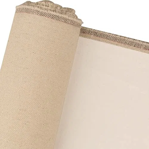 Rollo de Lienzo en Blanco Pintura en Blanco Rollo de Lona 48 cm de Ancho. (Color : 1m as Sample)