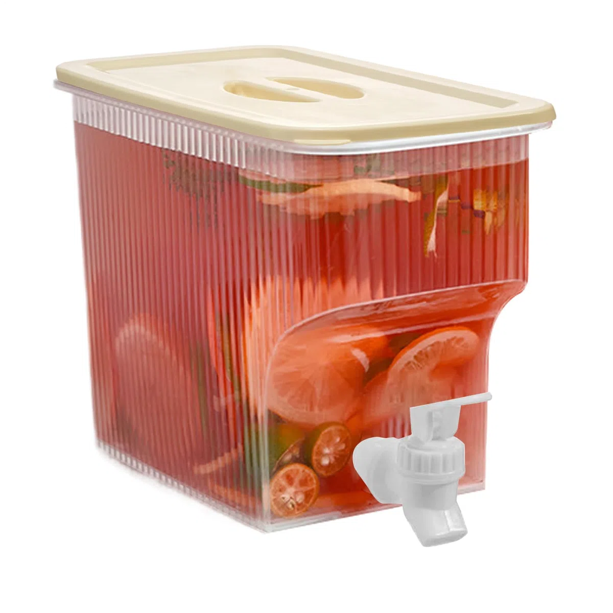 Dispensador De Bebidas - Robusto Contenedor De Vidrio, Transparente Portátil | Fiestas Picnic Un Gran Dispensador De Bebidas Con Tapa Para Limonada, Té Lacado, Cócteles Al Aire Libre O