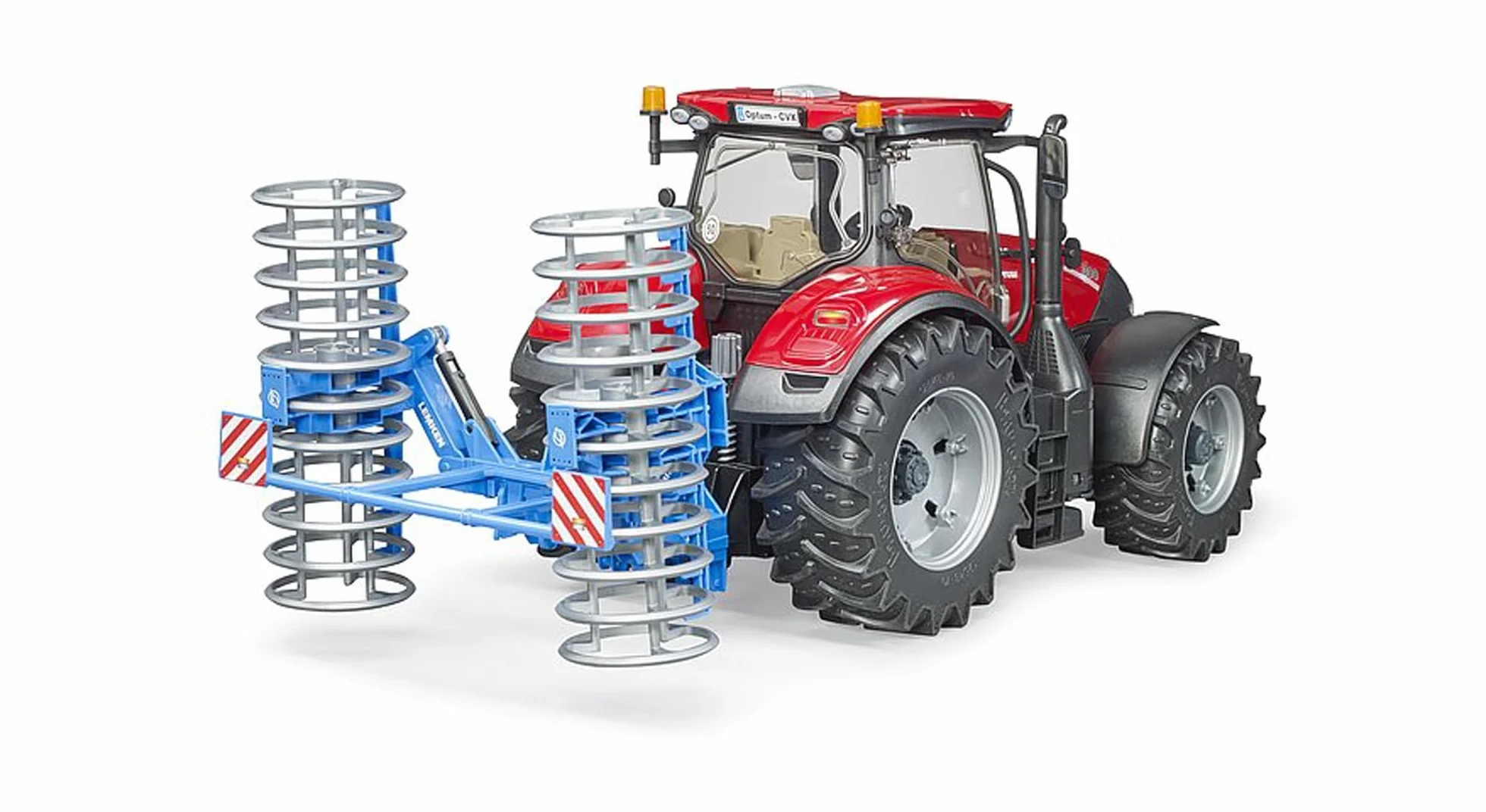 bruder 02222 - LEMKEN Frontpacker Vario Pack K, remolque de tractor, granja, agricultura