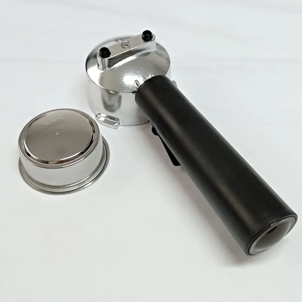 Filtros Reutilizables de Café Sin Fondo de 51 Mm Portafiltro para Soporte 60 Mm 15-20 Bar para Piezas de Cafetera Espresso