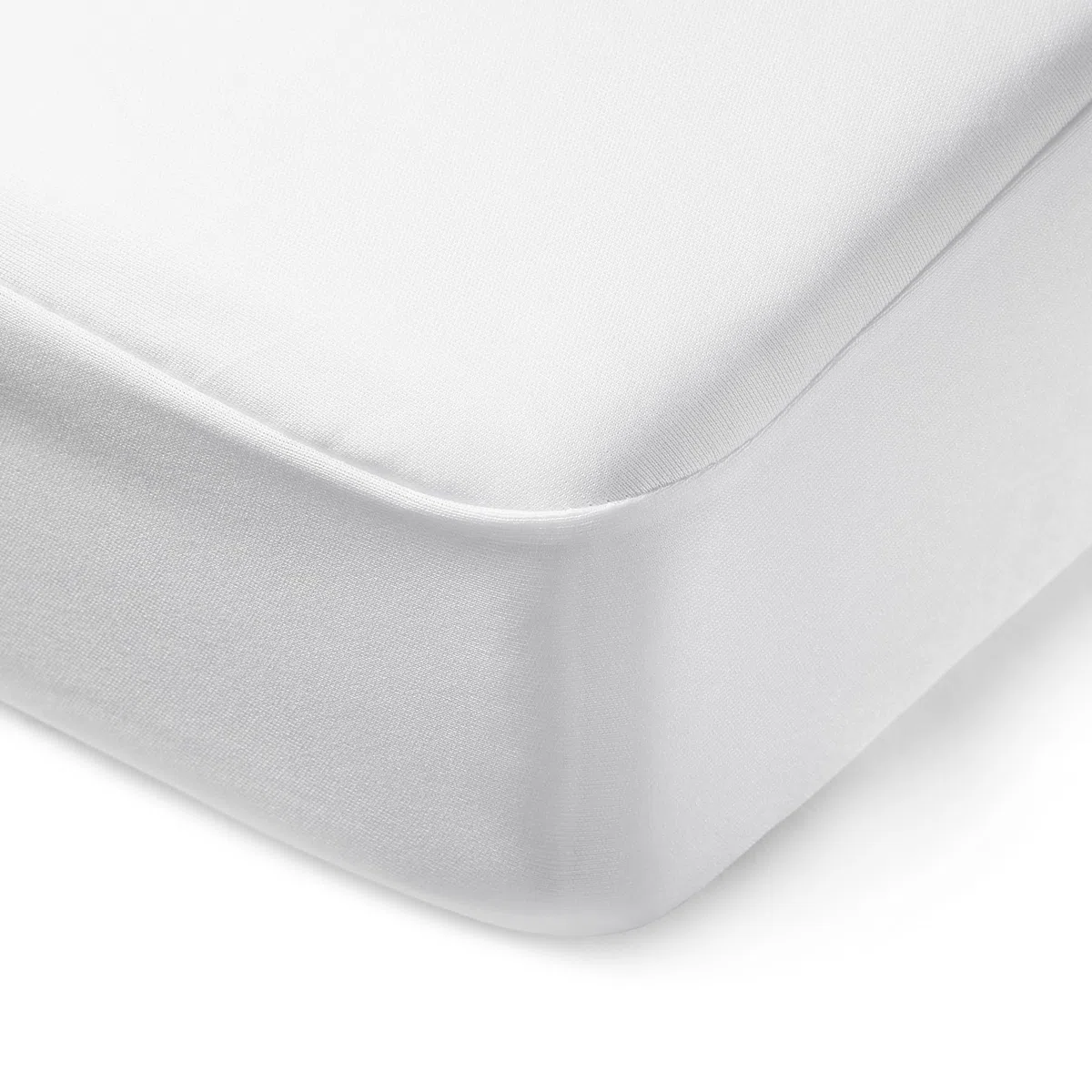Amazon Basics Protector Colchón Impermeable, Altura 45cm Lavable Silencioso Cubre Colchón Cama 160 x 200, Blanco