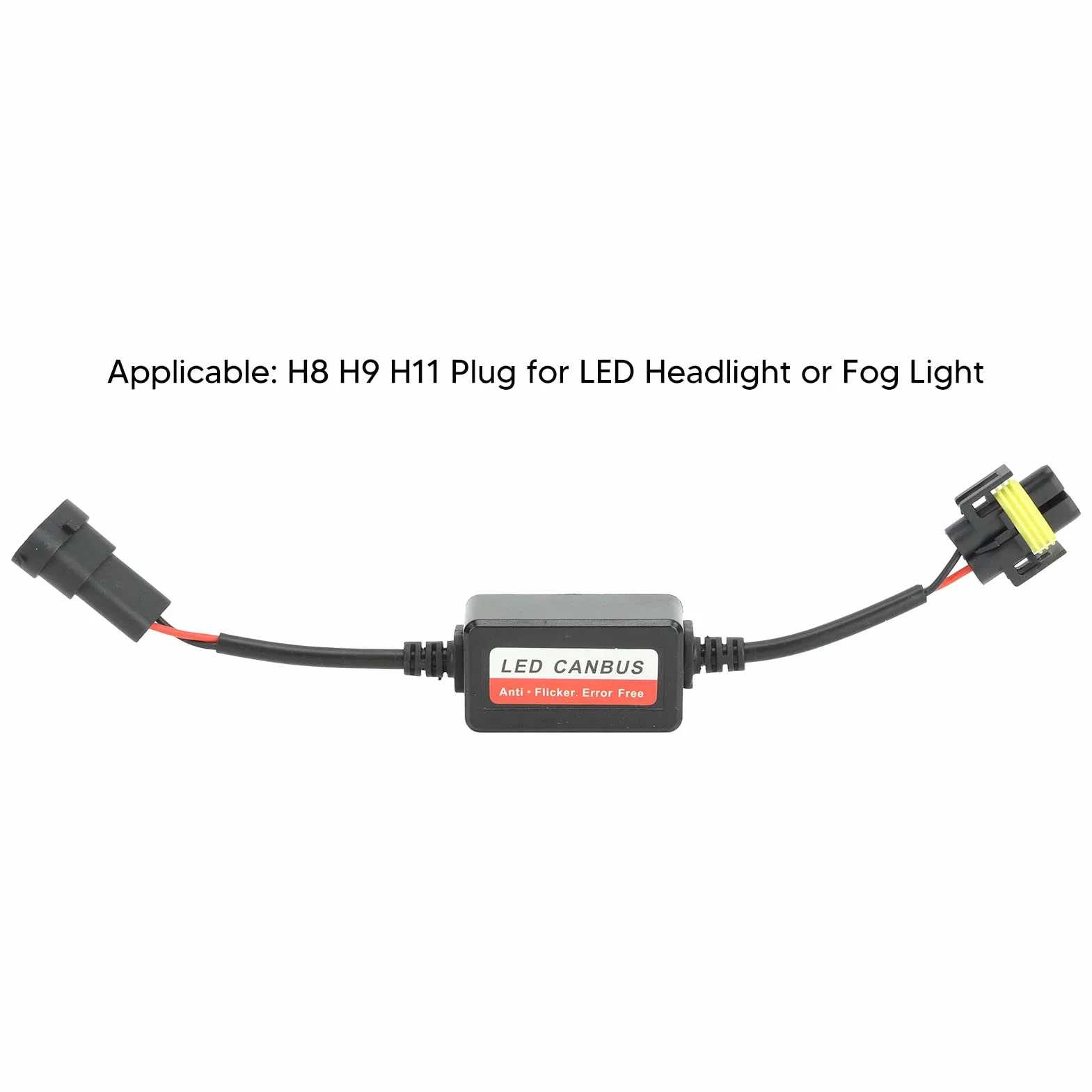 Aramox 2 Uds H8 H9 H11 LED CanBus Decodificador 12V Error Libre Anti Parpadeo Decodificador CanBus Error Eliminador para LED Faro Antiniebla