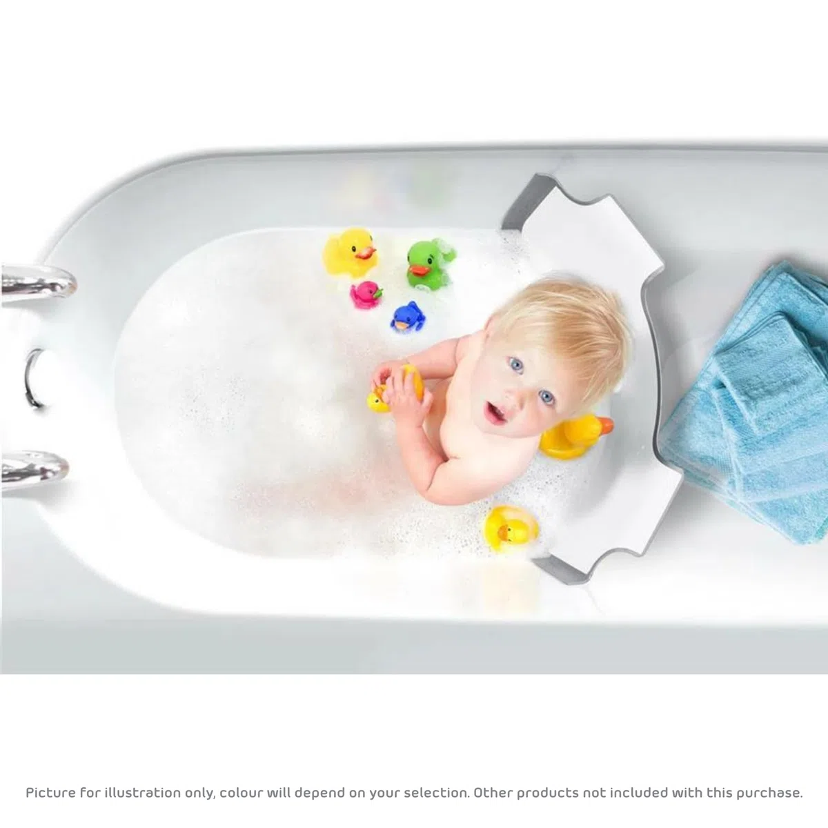 BABYDAM Reductor de baño blanco/gris