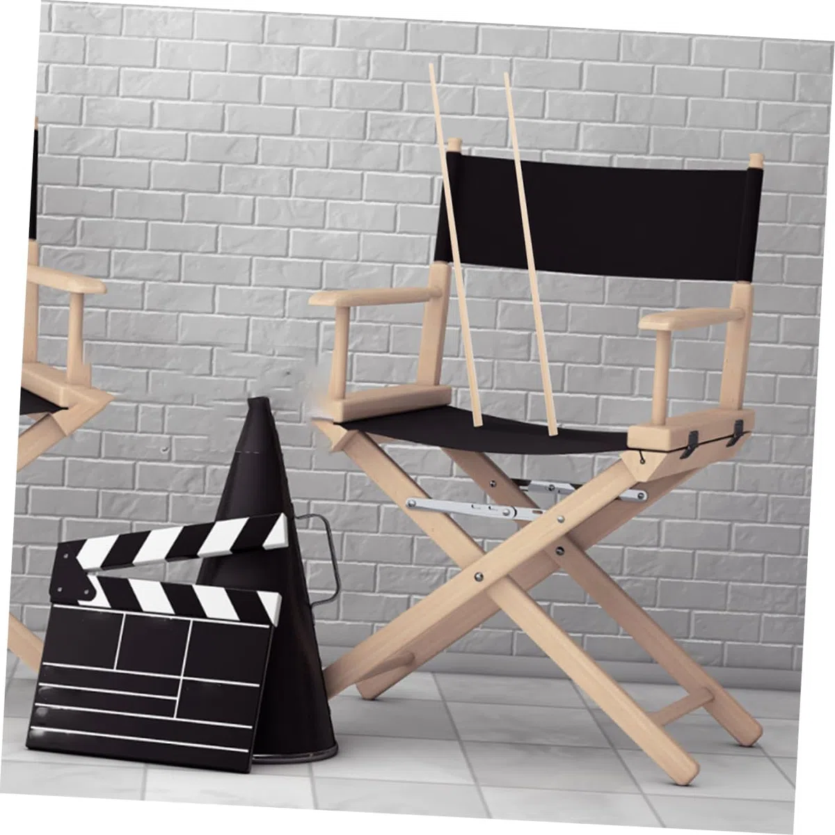 6piezas Varillas De Bambú para Estructura De Silla De Director Repuestos De Asiento De Kit De Reparación Fácil