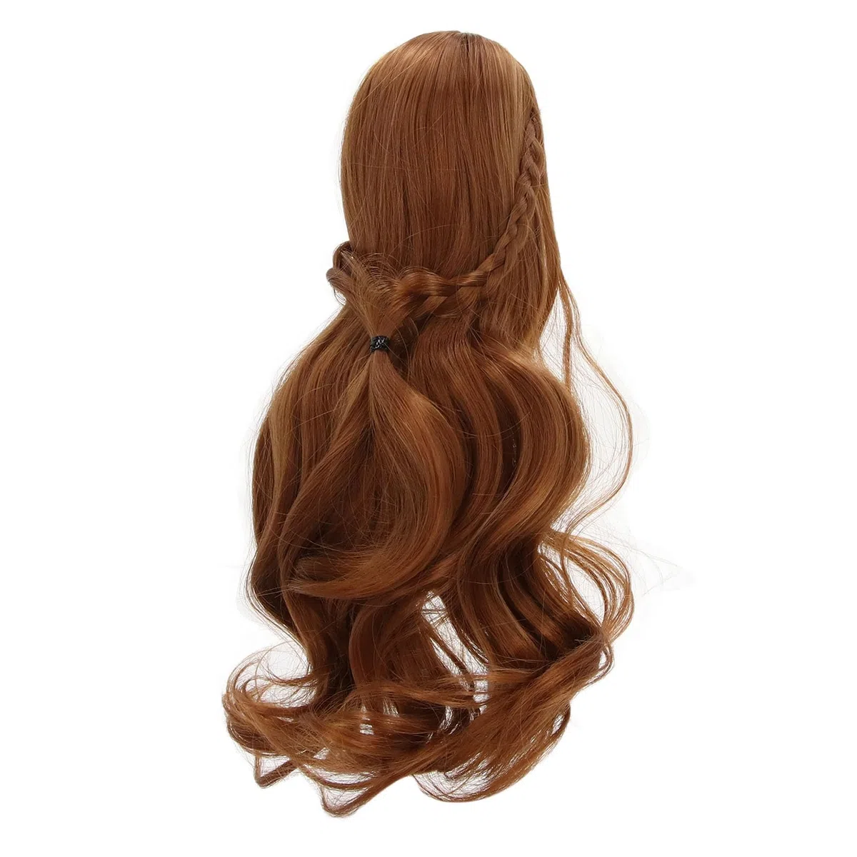 CHICIRIS Muñeca Morena Peluca de Cabello Muñeca Dulce Fring Bricolaje Suave por 1/3 Bjd, Peluca de Cabello de Filamento de Alta Temperatura para el Estilo de (marrón claro)