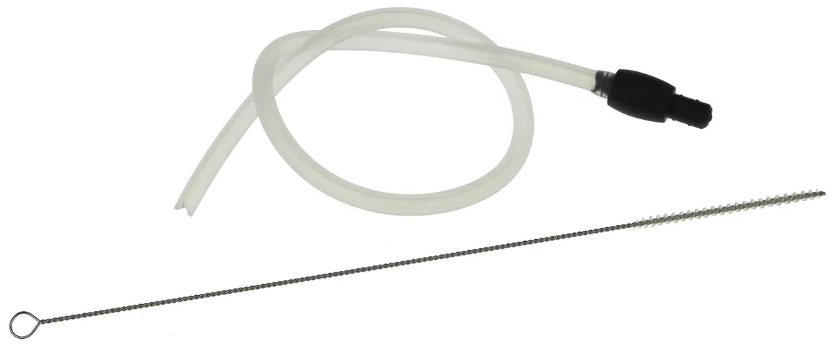 BSH Manguera de leche (654026) + cepillo de limpieza para cafeteras automáticas Gaggenau, Neff, Bosch y Siemens