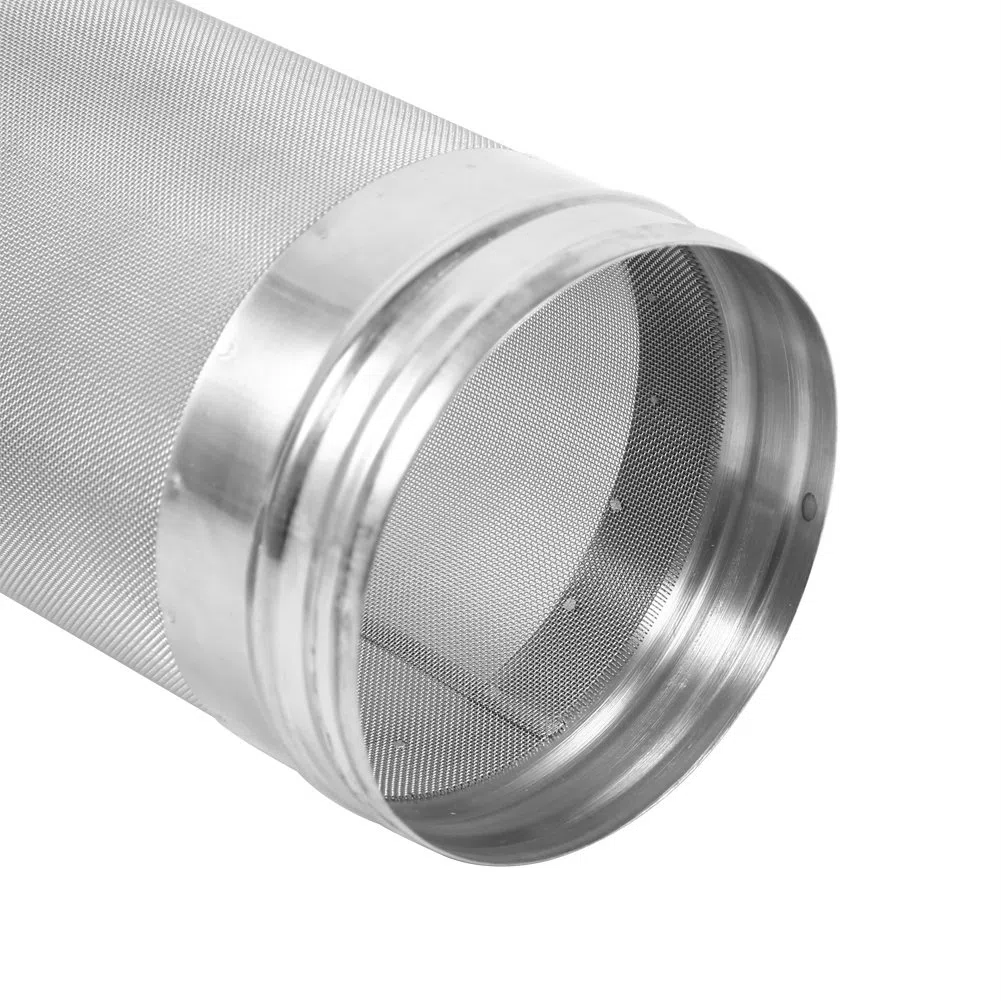 Filtro de Cerveza Homebrew, Filtro de Cerveza de Cartucho, Malla de 300 micrones Cerveza casera Cerveza Filtro, Acero Inoxidable Filtro de Tolva para Vino de Cerveza, para Cerveza de Vino(29 x 7 cm)