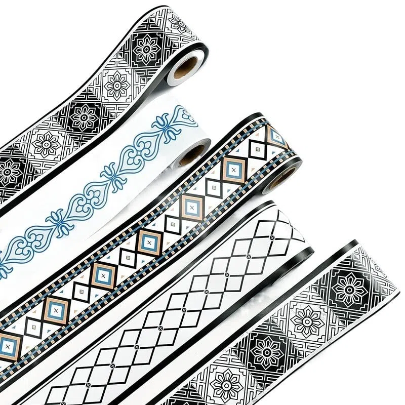 Cenefa Adhesiva Para Pared Esquinas estéreo, esquina, pasillo, borde, pared, autoadhesivo, cintura, pegatina impermeable, azulejo, zócalo, pegatinas de pared(1003)
