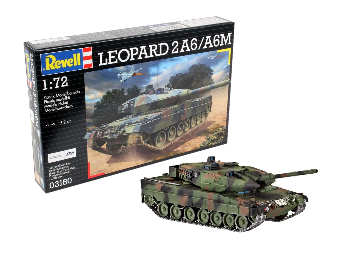Revell - Maqueta Leopard 2A6/A6M, Escala 1:72 (03180)
