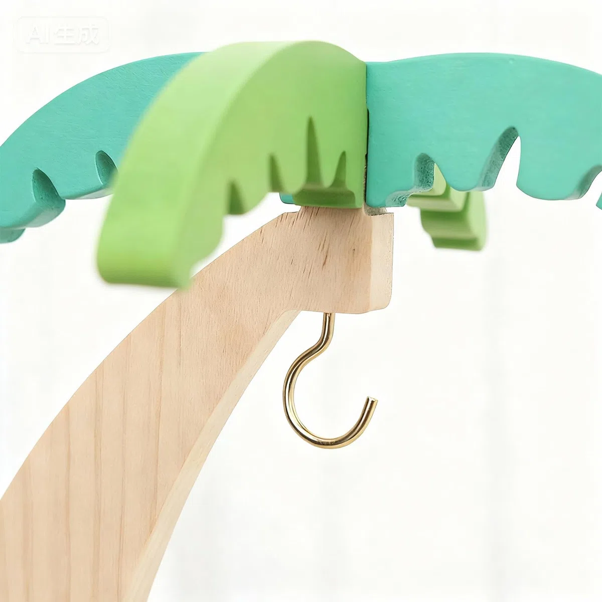 Estante Para Plátanos, Cesta de Fruta Para Cocina con Ganchos, Soporte de Madera Para Plátanos, Utensilio de Cocina, Evita que se Magullen, Mantiene los Plátanos Frescos