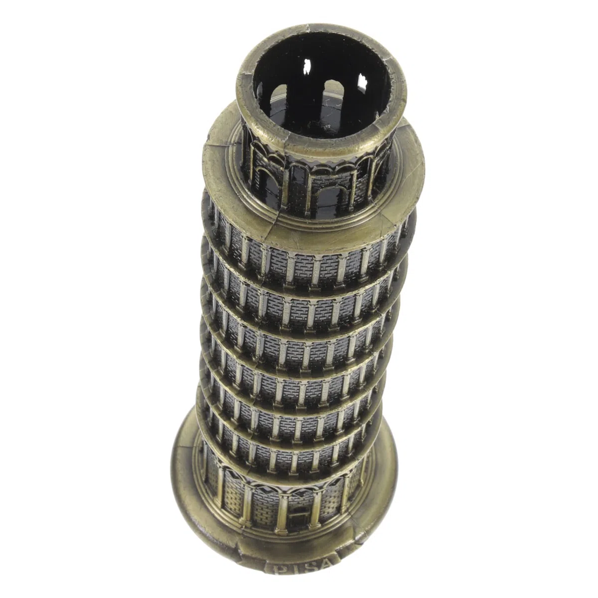 SOLUSTRE Torre Inclinada de Pisa Adorno Resistente y Práctico en Aleación de Zinc Miniatura Diseño Clásico para Decoración de Escritorio y Hogar