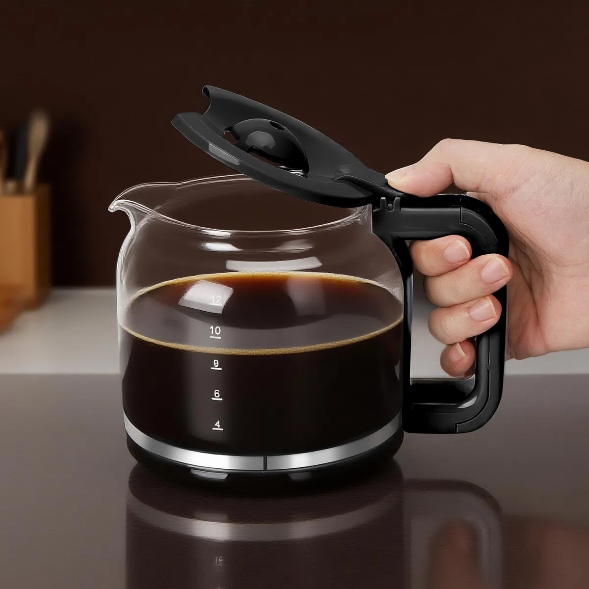 Taylor Swoden - Jarra de cristal para su cafetera Taylor Swoden 300105QUK, Capacidad: 12 tazas, 1,5 L, potencia calorífica 950 W