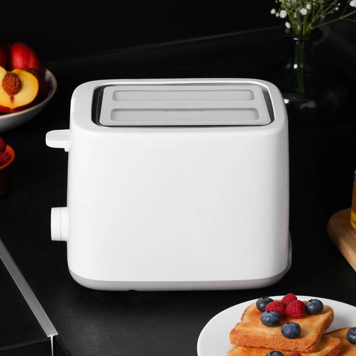 PRETYZOOM Cubierta de Silicona para Tostadora de 4 Ranuras, Tapa Protectora Resistente para Aparato de Cocina Larga Duración y Función Antipolvo
