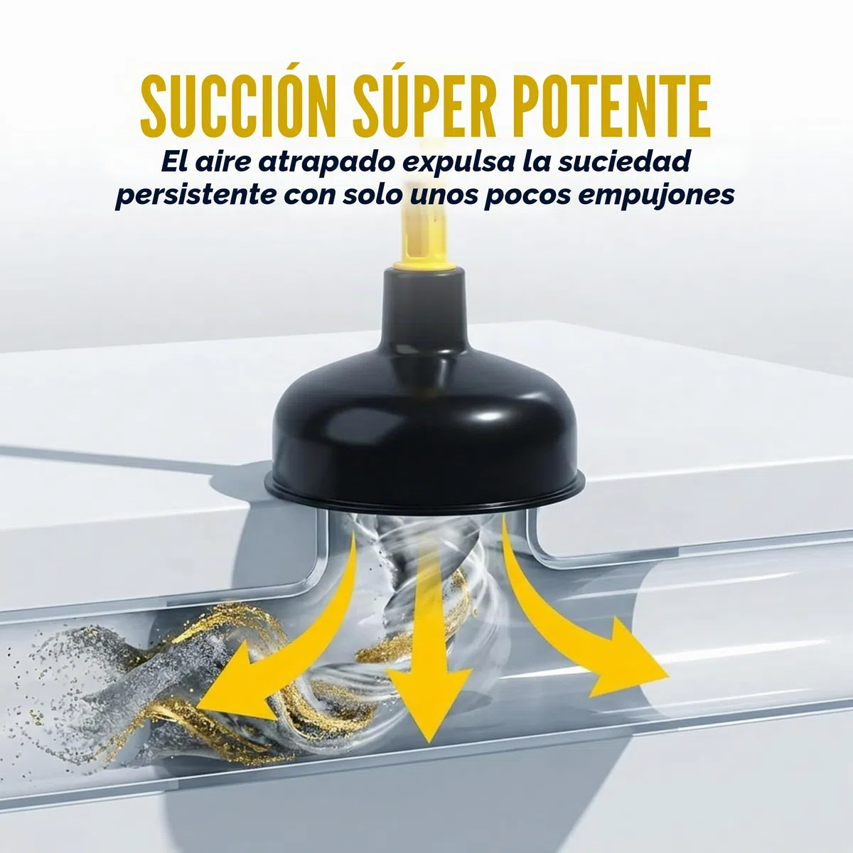 Juego de 2 desatascadores de goma para fregadero de 11,5 cm y 14 cm, herramienta de desbloqueo de drenaje de baño resistente para desatascar el émbolo de drenaje de ducha para desatascador de
