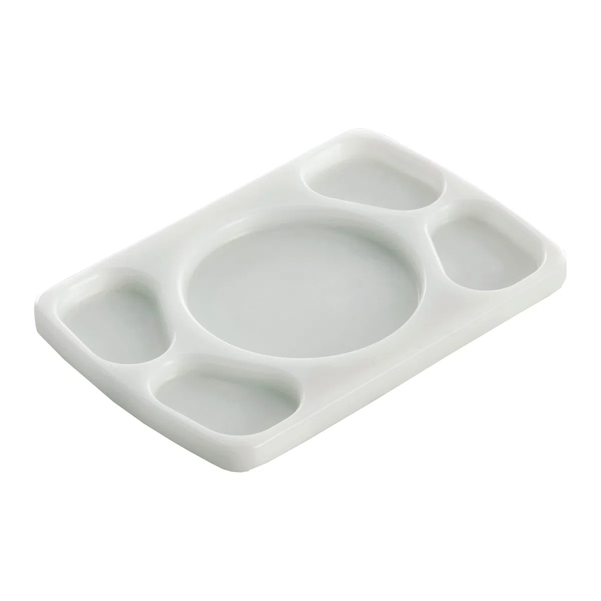 Cofan Tabla Salsera para 4 Salsas| Medida 30 x 20 x 1,5 cm | Color Blanco