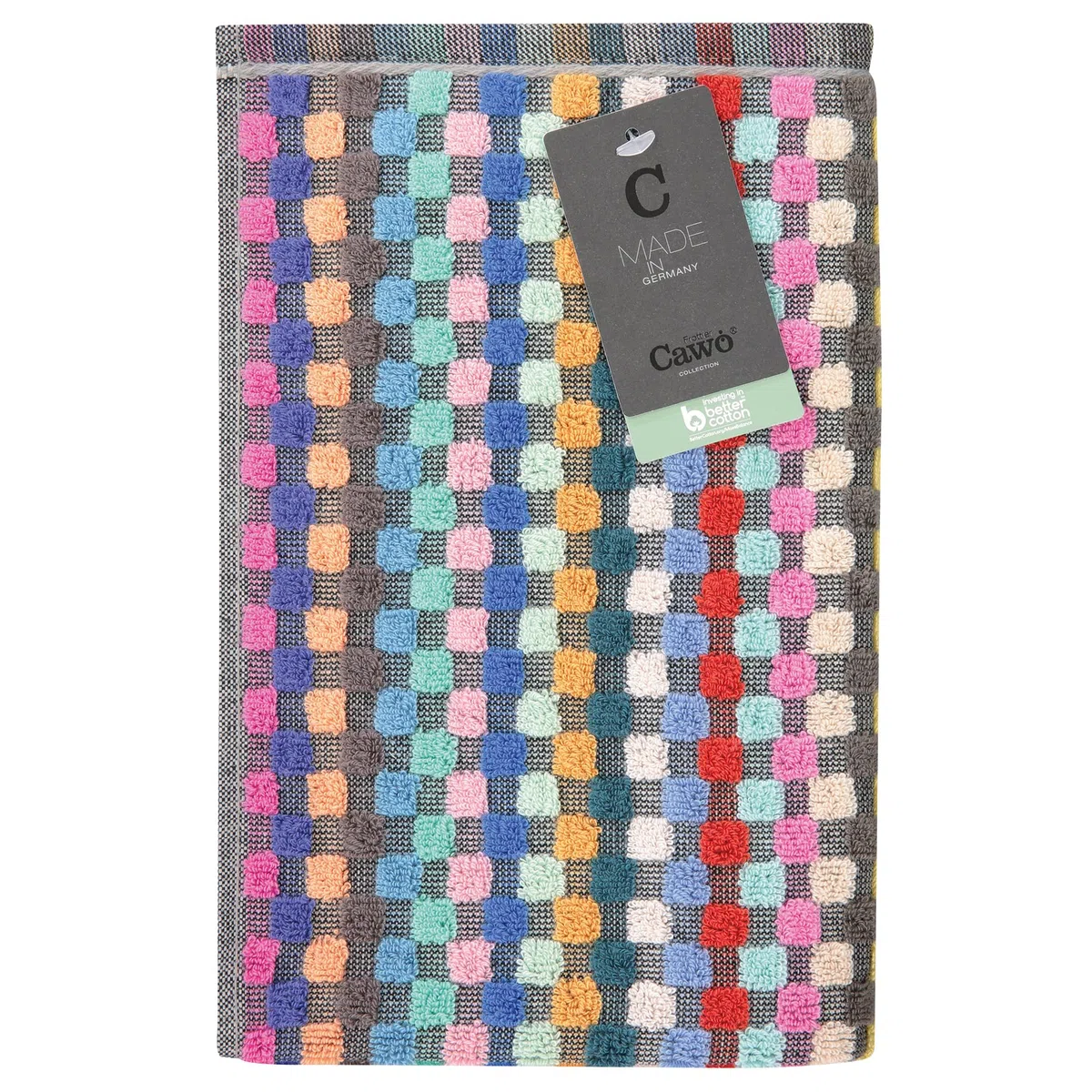 CAWÖ Home Toallas de cocina Cuisine Confetti a cuadros 2021 Multicolor – 12 Paños de Cocina 50 x 50 cm