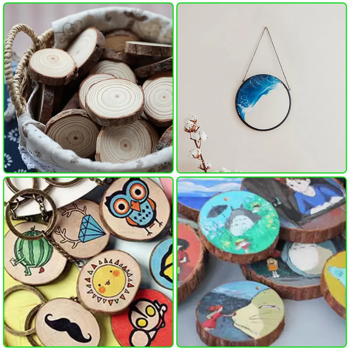 25 discos de madera de 11-12 cm sin agujero, disco de madera redondo, disco de árbol pequeño, discos de madera para manualidades, 10 mm de grosor para manualidades, manualidades, bodas,