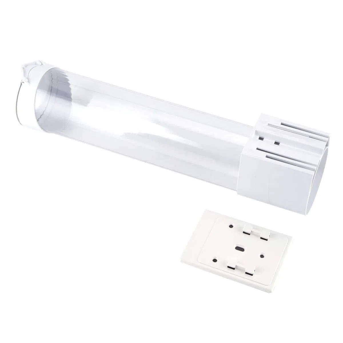 Haofy Dispensador de Vasos Desechables, Dispensador de Taza de Plástico/Papel Montado en la Pared, Accesorio de Fuente para Beber, para Hogar Oficina Restaurante, Hasta 50 Tazas de 5-7,5 cm Diámetro