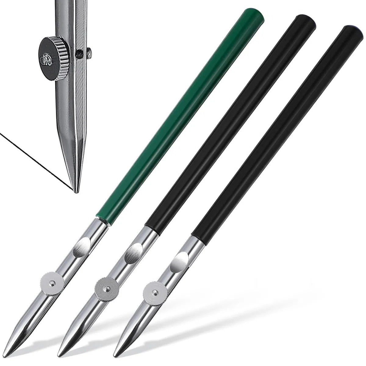 SUPVOX Juego de 3 Tiralíneas Ajustables para Dibujo Técnico - Pluma de Línea Recta para Tinta, Gouache y Líquido Enmascarador - Herramienta de Precisión para Cómic, Manga y Caligrafía (S, M, L)