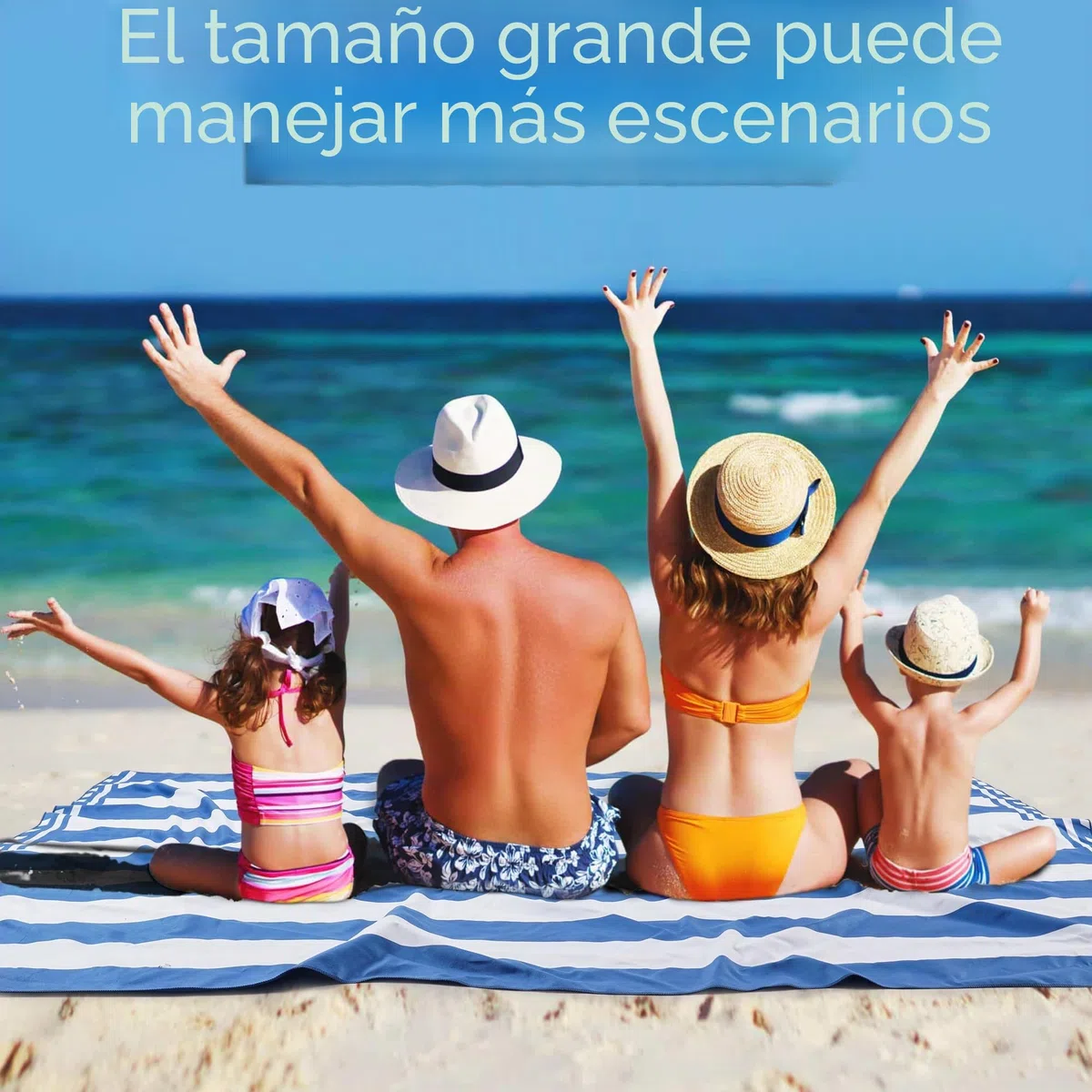 Toalla Playa XXL 200x145 cm, Toalla Grande De Microfibra De Secado RáPido, Toalla De BañO Sin Arena, Manta De Playa Mujer (Azul Oscuro)