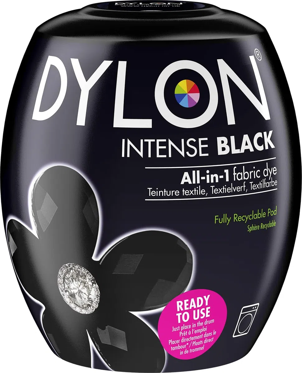 Dylon Máquina Dye Pod 350 g, intenso Negro