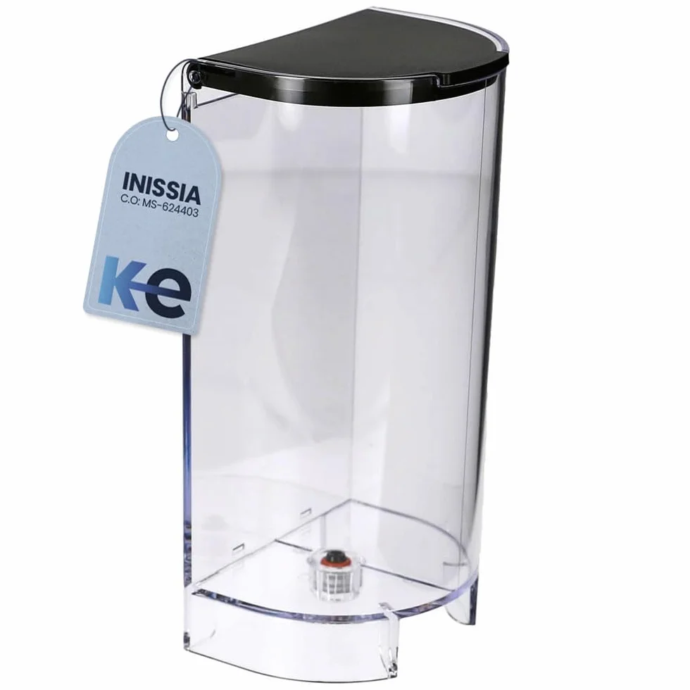 ANAKEL HOME Repuesto Depósito Agua Cafetera MS-624403 Compatible con Cafetera Nespresso Inissia | Tanque de Agua, Plástico Resistente, Incluye Tapadera, 0.7L