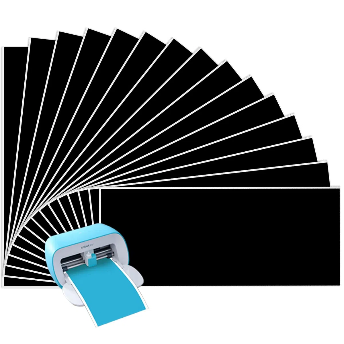 Smart Iron On para Cricut Joy, 15 paquetes de 5.5 x 12 pulgadas, película flexible de vinilo de transferencia de calor, textil fácil de cortar y despegar, película de plóter, textil, película